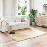 Tappeto Pecora Tafalla Crema 160 x 160 cm Poliestere