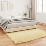 Tappeto Pecora Tafalla Crema 160 x 160 cm Poliestere