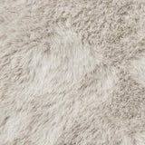 Tappeto in Pelliccia Sintetica di Coniglio Olite Beige