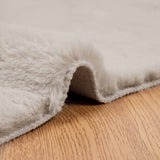 Tappeto in Pelliccia Sintetica di Coniglio Olite Beige