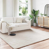 Tappeto in Pelliccia Sintetica di Coniglio Olite Beige