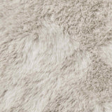 Tappeto in Pelliccia Sintetica di Coniglio Olite Beige