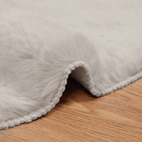 Tappeto in Pelliccia Sintetica di Coniglio Olite Beige  120 cm