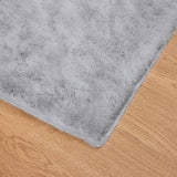 Tappeto in Pelliccia Sintetica di Coniglio Olite Grigio
