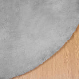 Tappeto in Pelliccia Sintetica di Coniglio Olite Grigio