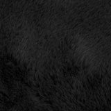 Tappeto in Pelliccia Sintetica di Coniglio Olite Nero