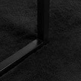 Tappeto in Pelliccia Sintetica di Coniglio Olite Nero  160 cm