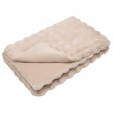 Coperta in Pelliccia di Coniglio Finta 4 pcs Beige 130 x 150 cm
