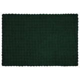 Coperta in Pelliccia di Coniglio Finta 4 pcs Verde Scuro