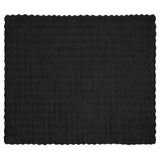 Coperta in Pelliccia di Coniglio Finta 4 pcs Nero 240 x 270 cm