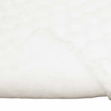 Coperta in Pelliccia di Coniglio Finta 4 pcs Bianco