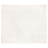 Coperta in Pelliccia di Coniglio Finta 4 pcs Bianco