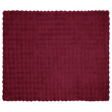 Coperta in Pelliccia di Coniglio Finta 4 pcs Rosso Bordeaux