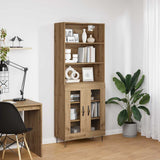 Credenza 2 pcs Rovere artigianale Legno truciolato