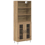 Credenza 2 pcs Rovere artigianale Legno truciolato
