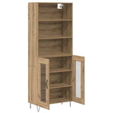 Credenza 2 pcs Rovere artigianale Legno truciolato