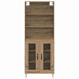 Credenza 2 pcs Rovere artigianale Legno truciolato