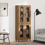 Credenza 2 pcs Rovere artigianale 69,5 x 34 x 180 cm