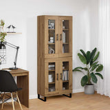 Credenza 2 pcs Rovere artigianale 69,5 x 34 x 180 cm