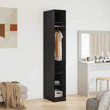Guardaroba Rovere Nero 50 x 30 x 200 cm Legno truciolato