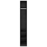 Guardaroba Rovere Nero 50 x 30 x 200 cm Legno truciolato