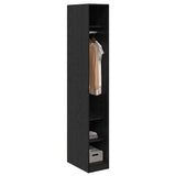 Guardaroba Rovere Nero 50 x 30 x 200 cm Legno truciolato
