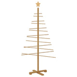 Albero di Natale in legno con supporto Marrone 150 cm Bambù