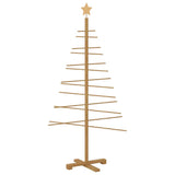 Albero di Natale in legno con supporto Marrone 150 cm Bambù