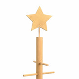 Albero di Natale in legno con supporto Marrone 180 cm Bambù