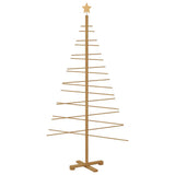 Albero di Natale in legno con supporto Marrone 180 cm Bambù