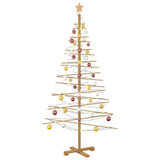 Albero di Natale in legno con supporto Marrone 180 cm Bambù