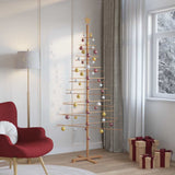 Albero di Natale in legno con supporto Marrone 210 cm Bambù