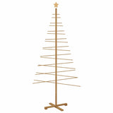 Albero di Natale in legno con supporto Marrone 210 cm Bambù