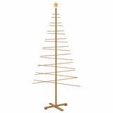 Albero di Natale in legno con supporto Marrone 210 cm Bambù