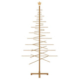 Albero di Natale in legno con supporto Marrone 210 cm Bambù