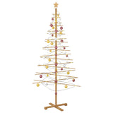 Albero di Natale in legno con supporto Marrone 210 cm Bambù