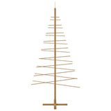 Albero di Natale in legno con supporto Marrone 210 cm Bambù
