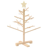 Albero di Natale in legno Naturale 75 cm Legno di pino massello