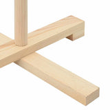 Albero di Natale in legno con supporto Naturale 150 cm