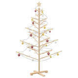 Albero di Natale in legno con supporto Naturale 150 cm