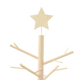 Albero di Natale in legno con supporto Naturale 210 cm