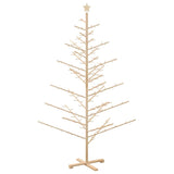 Albero di Natale in legno con supporto Naturale 210 cm