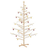 Albero di Natale in legno con supporto Naturale 210 cm