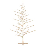 Albero di Natale in legno con supporto Naturale 210 cm