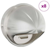 Coperture per ventilazione d'aria 8 pcs Argento 200 mm