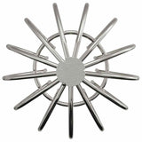 Protezione Foglie per Grondaia 2 pcs Argento 75 mm