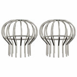Protezione Foglie per Grondaia 2 pcs Argento 110 mm
