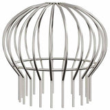 Protezione Foglie per Grondaia 8 pcs Argento 160 mm