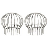 Protezione Foglie per Grondaia 2 pcs Argento 200 mm