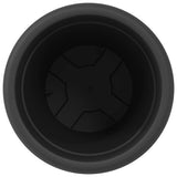 Vaso Rotondo per Fiori 6 pcs Nero  26 x 21.5 cm Plastica